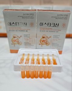 پک ویال 7 عددی ویتامین سی ضدلک و روشن کننده GONGPEI