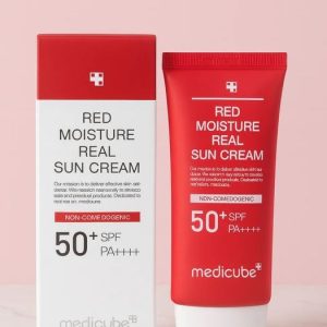 کرم ضد آفتاب red moisture real مدی کیوب Medicube مرطوب کننده