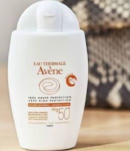 فلوئید ضد آفتاب مینرال اون با SPF50 مناسب پوست حساس حجم 40 میلی لیتر